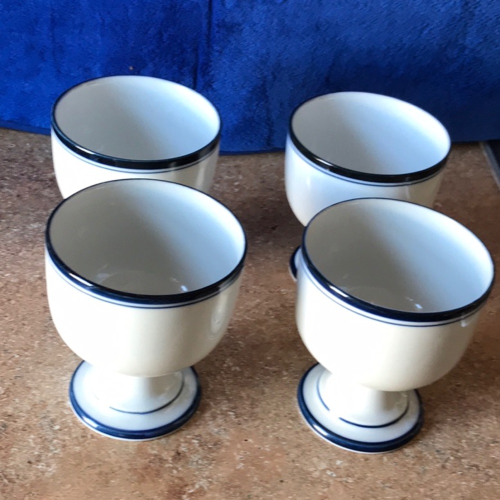 4 Dansk Bistro Pedestal Desserts Bowls